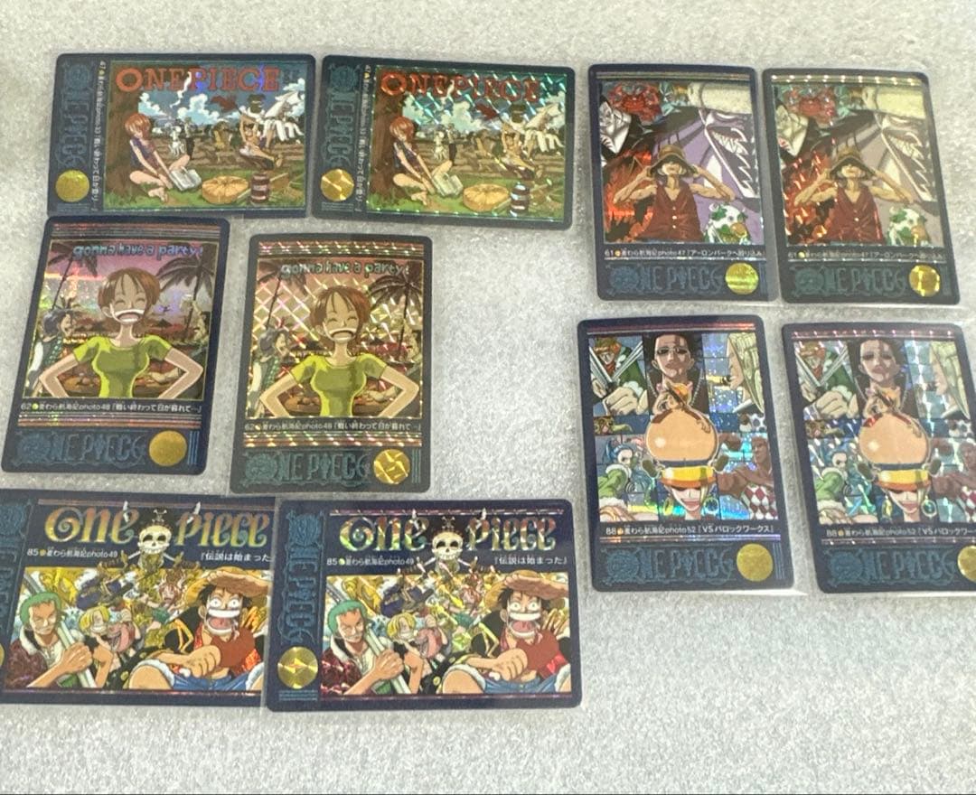 全キラ2種の186枚 コンプリート ワンピース ビジュアルアドベンチャー