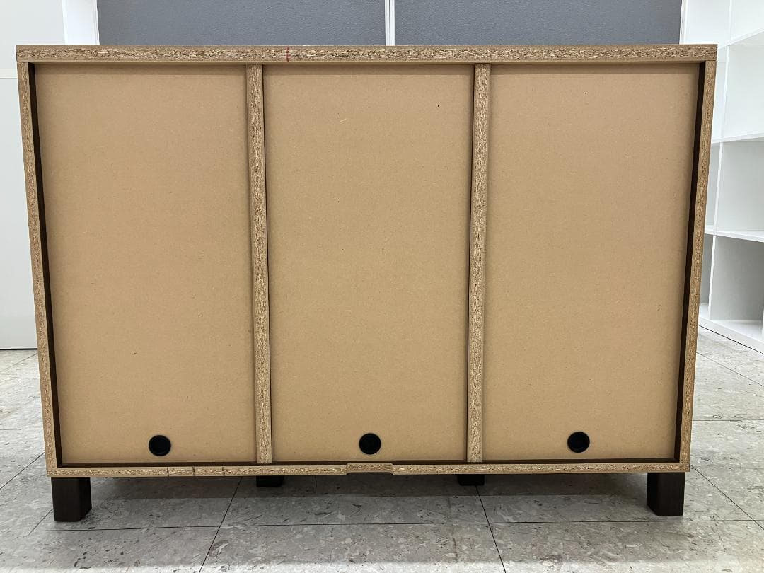 LOWYA サイドボード キャビネット ブラウン