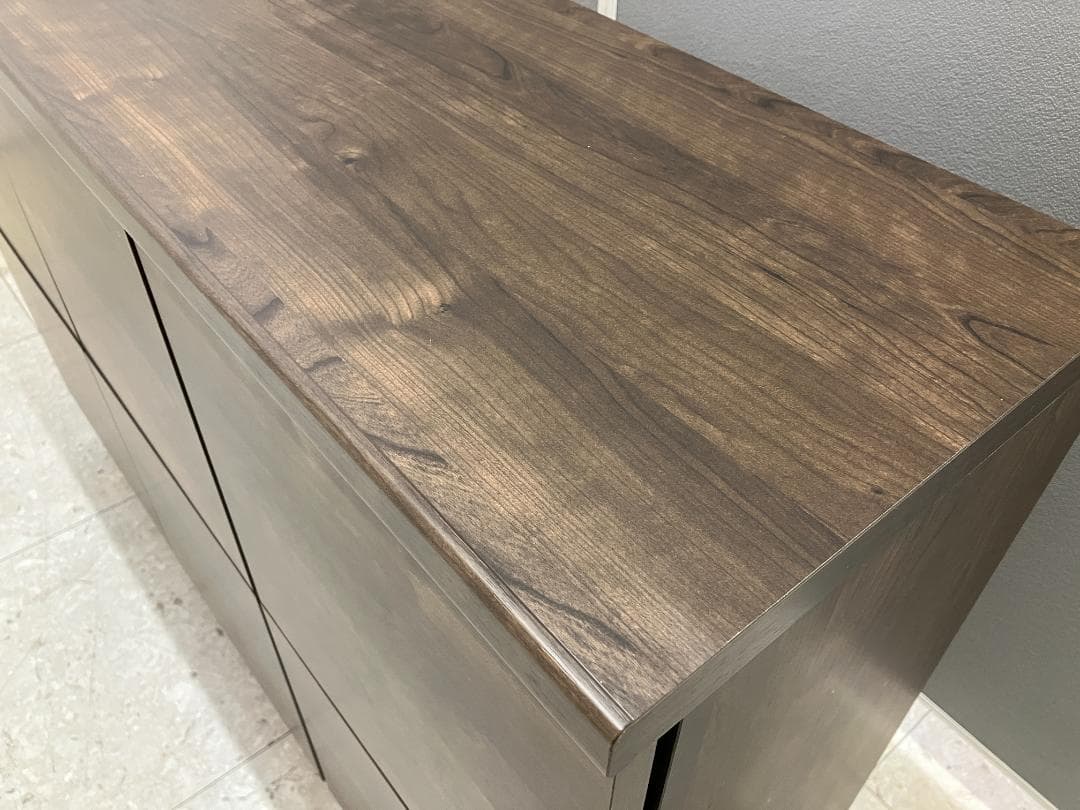 LOWYA サイドボード キャビネット ブラウン