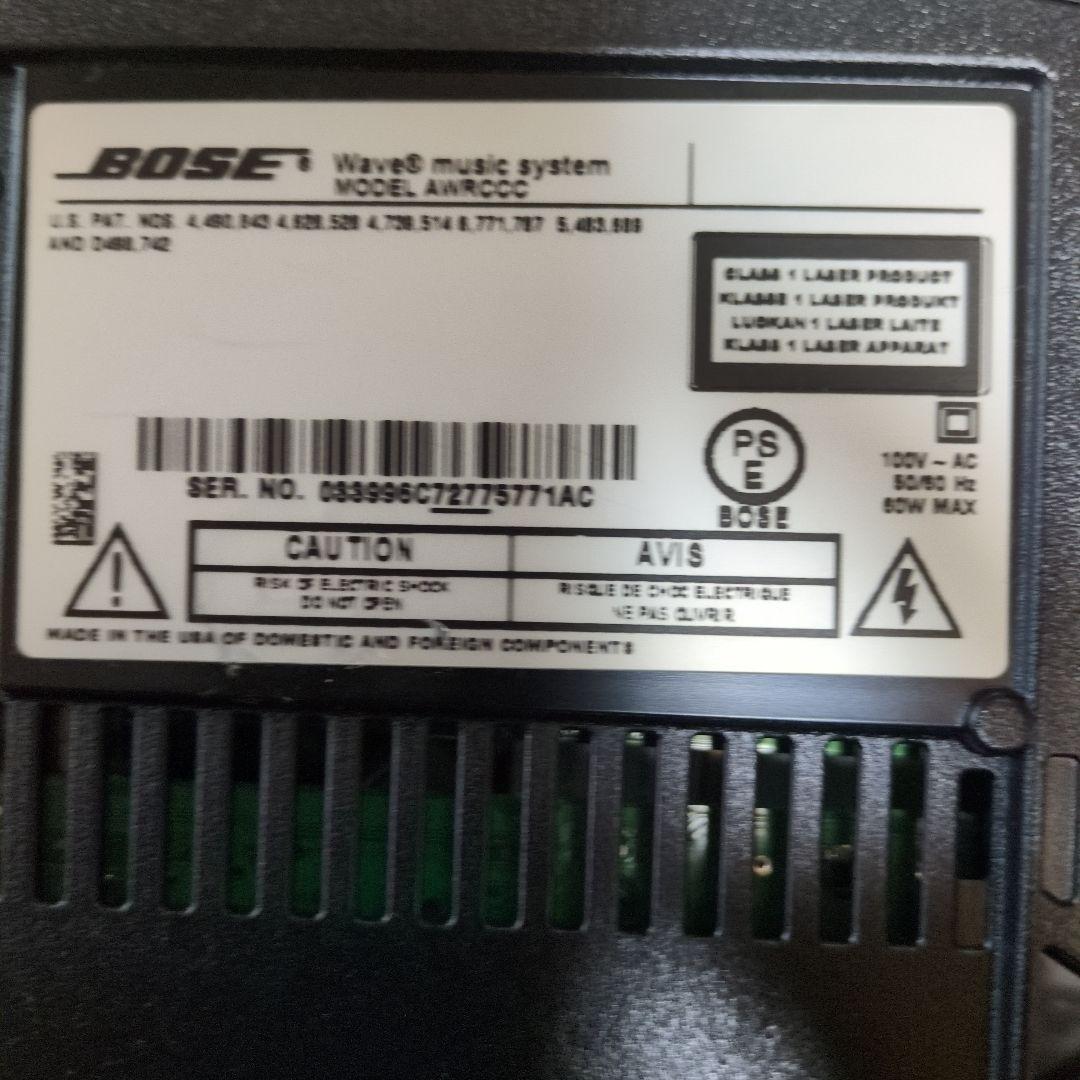 BOSE Wave Music System 完動品純正リモコン·コード台座取説
