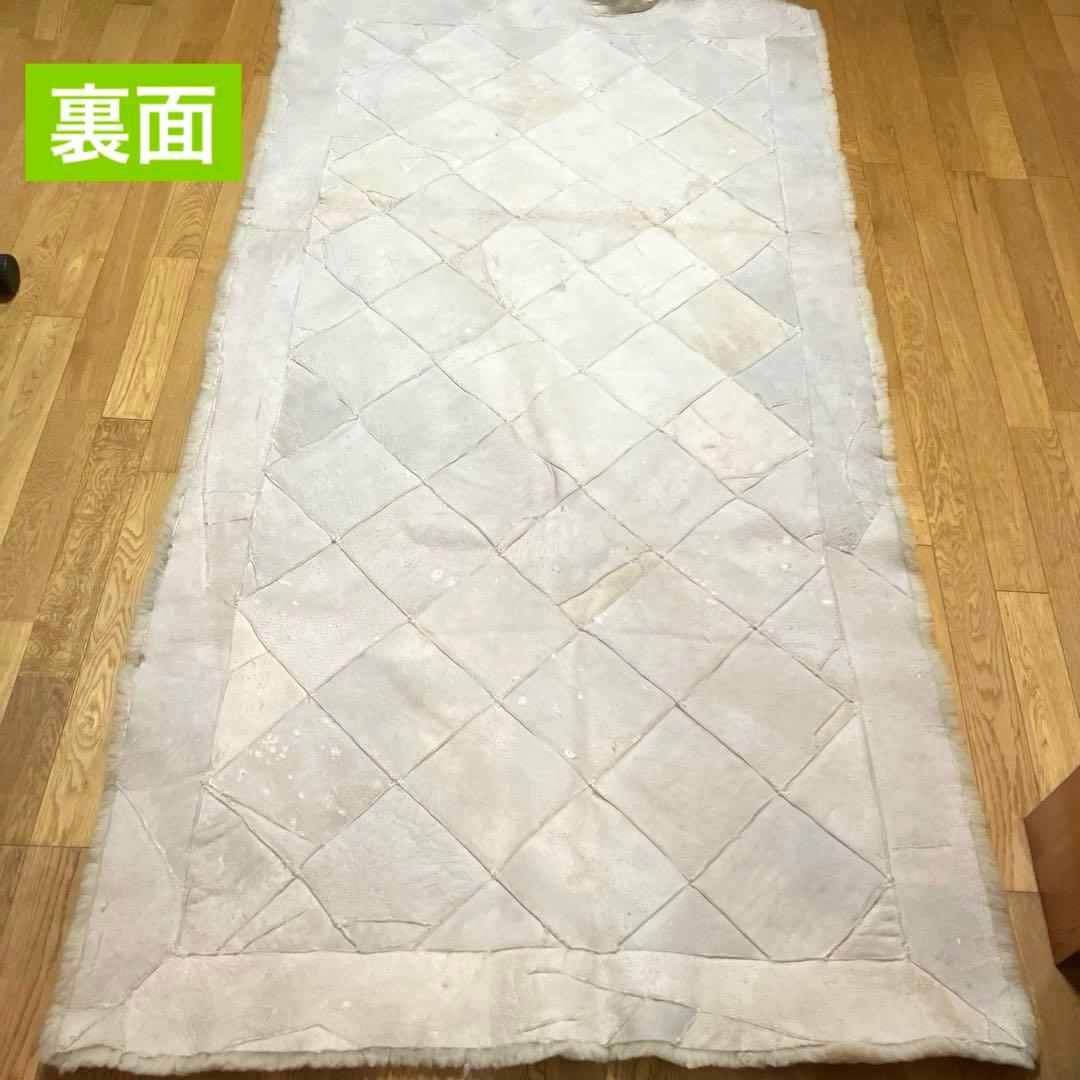 ムートンシーツ　敷パッド　ベッドパッド　シングルサイズ　天然ムートン