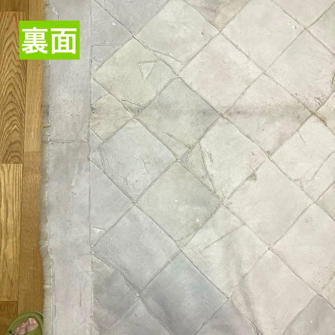 ムートンシーツ　敷パッド　ベッドパッド　シングルサイズ　天然ムートン