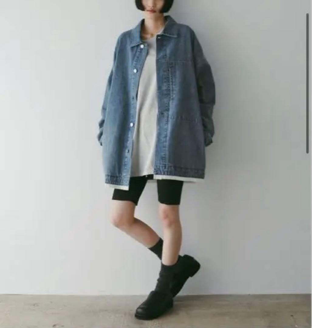 新品タグ付き⭐︎【anuke】Rib Biker Pants チャコールグレー38