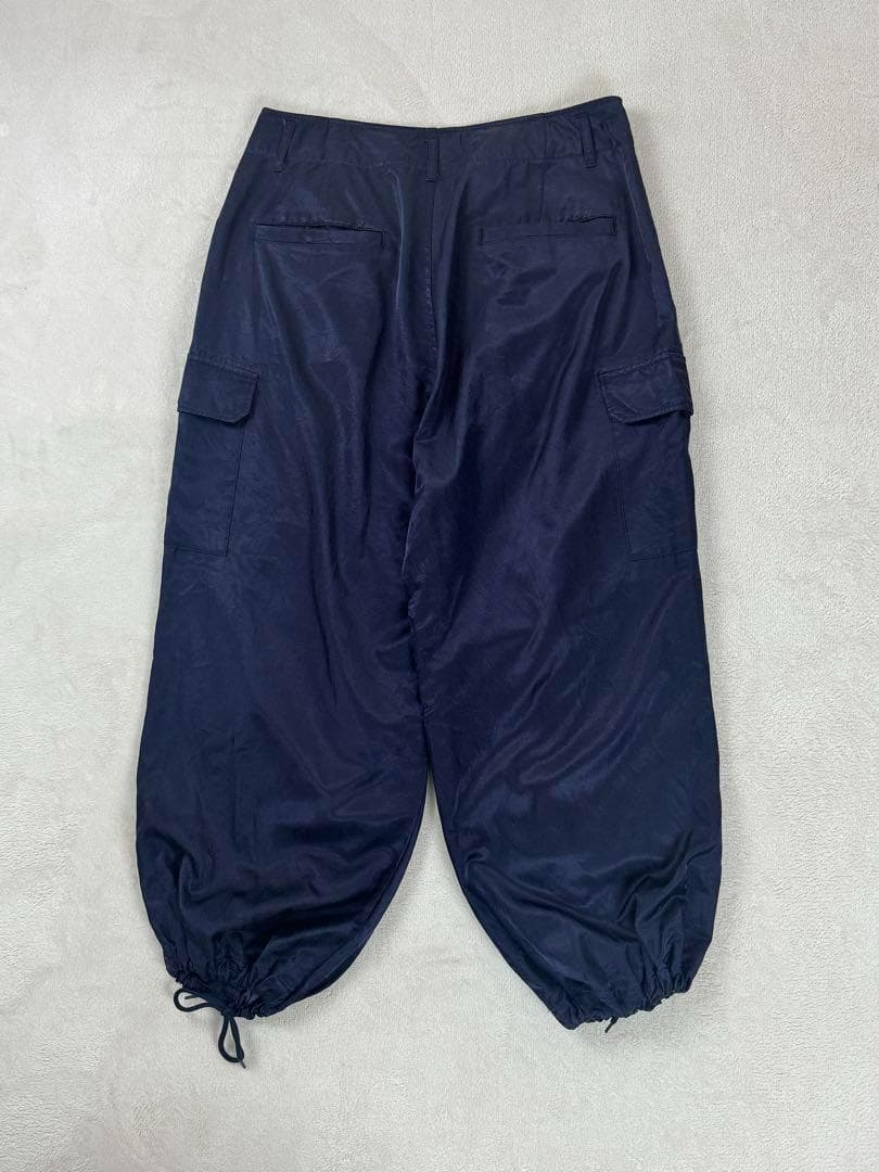 ジャーナルスタンダードラックス　サテンカーゴパンツ　ネイビー　紺色