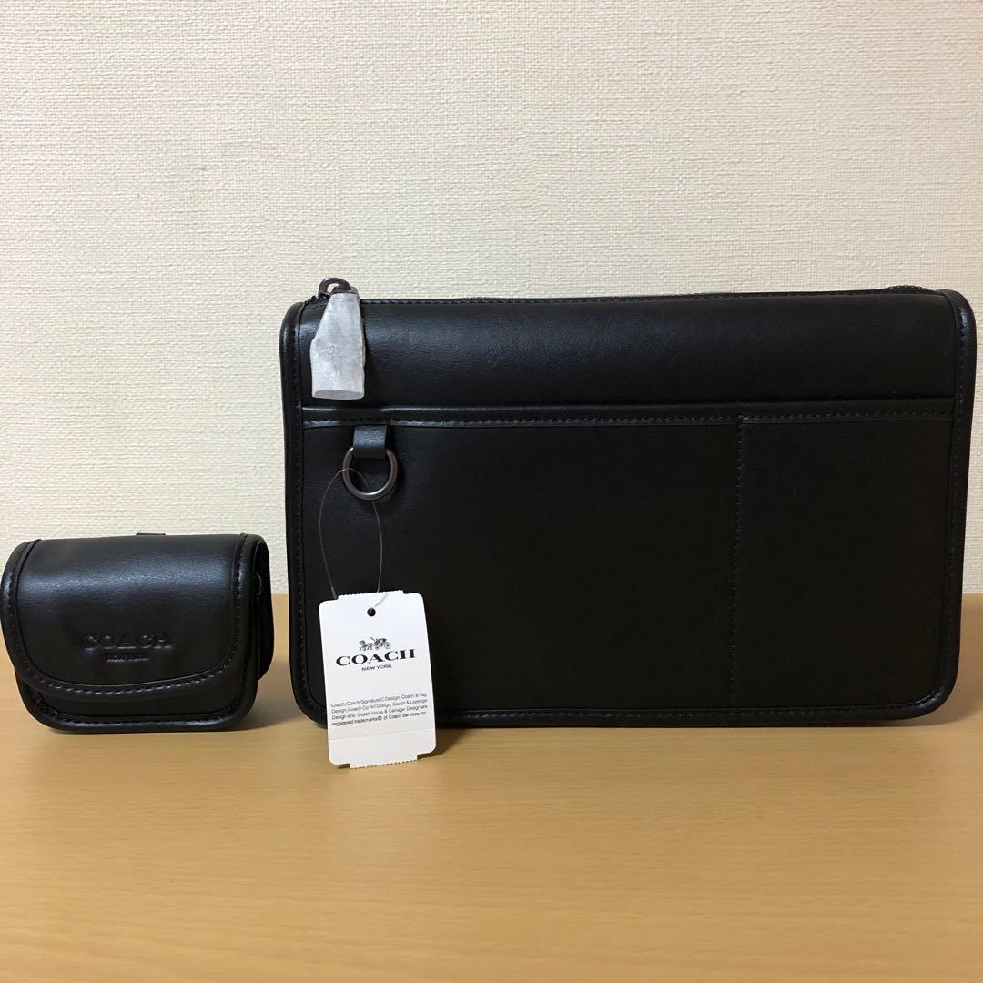 コーチ　未使用　2WAY ショルダーバッグ　ヘリテージ　ポーチ付　COACH