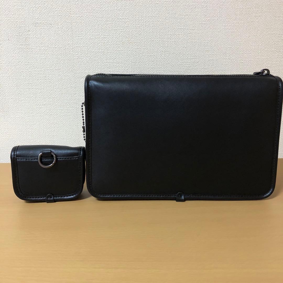 コーチ　未使用　2WAY ショルダーバッグ　ヘリテージ　ポーチ付　COACH