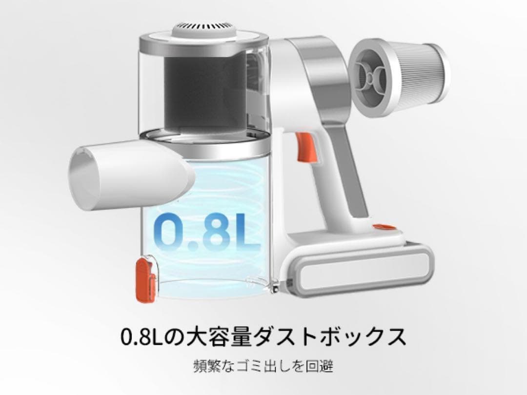 サイクロン 掃除機 コードレス 30Kpa 強力吸引 掃除 壁掛 3way 新品