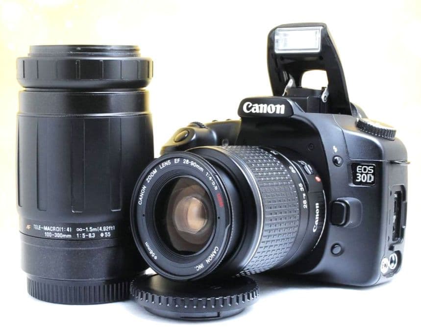 CANON　EOS 30D 一眼レフ　キャノン⚡️初心者⚡️ダブルレンズ　超望遠