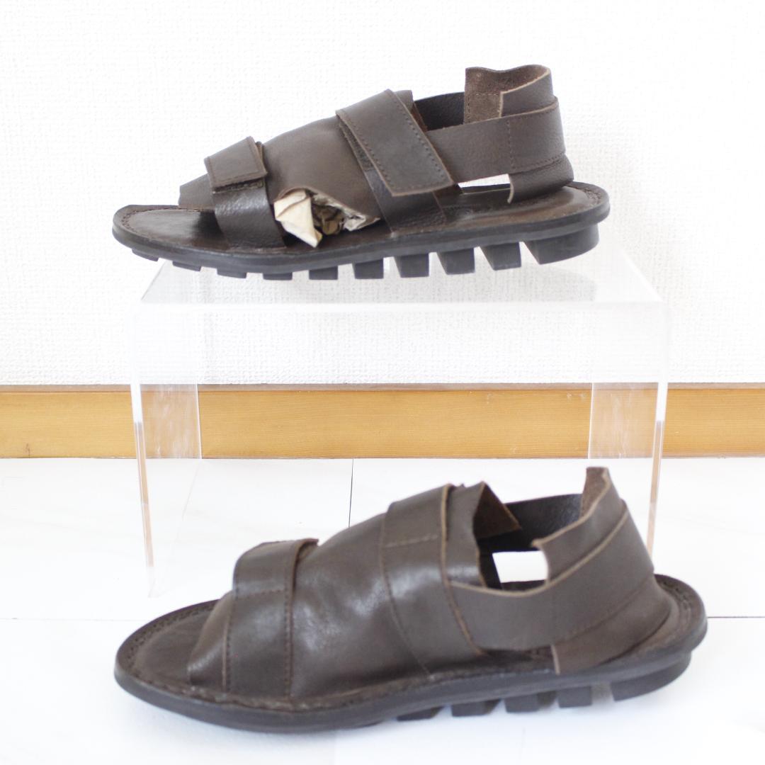 【美品】Trippen CLEARCUT レザーサンダル 38 ブラウン