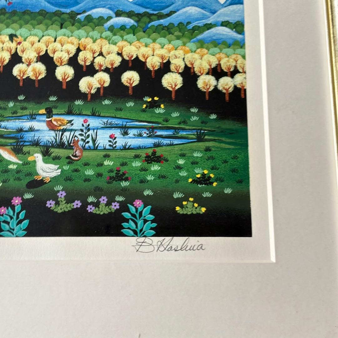 ビン・カシワ 花を咲かそう シルクスクリーン 200部限定 額装 C