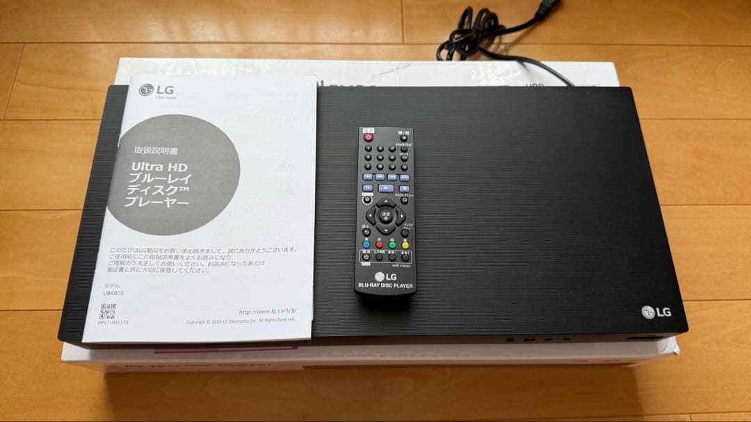 LG Ultra HD ブルーレイプレーヤーUBK80S