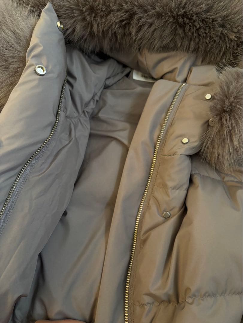 スナイデル　snidel 西川ダウン　ミドルコート　グレー　新品タグ付き