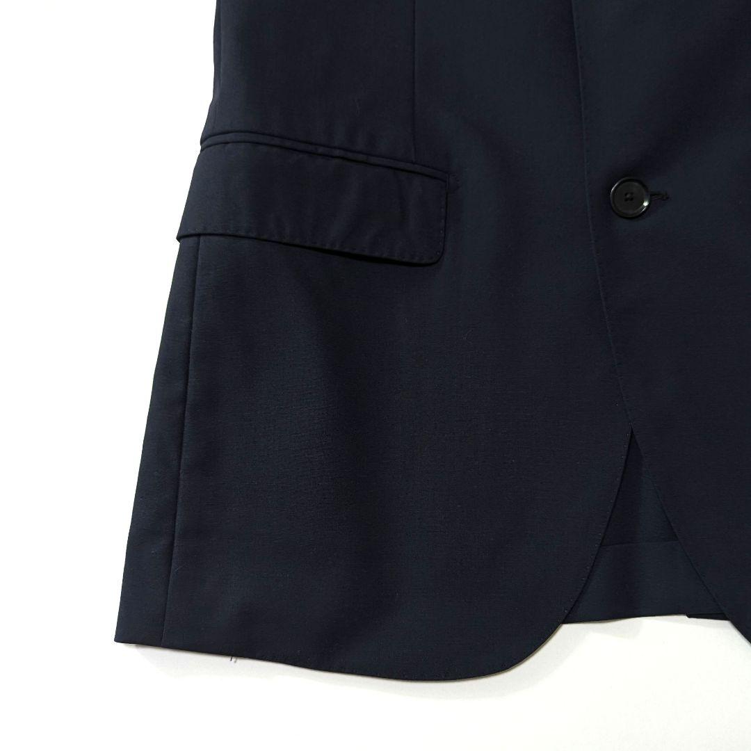 未使用級★TOMORROWLAND　120Sウール　テーラードジャケット　紺　М