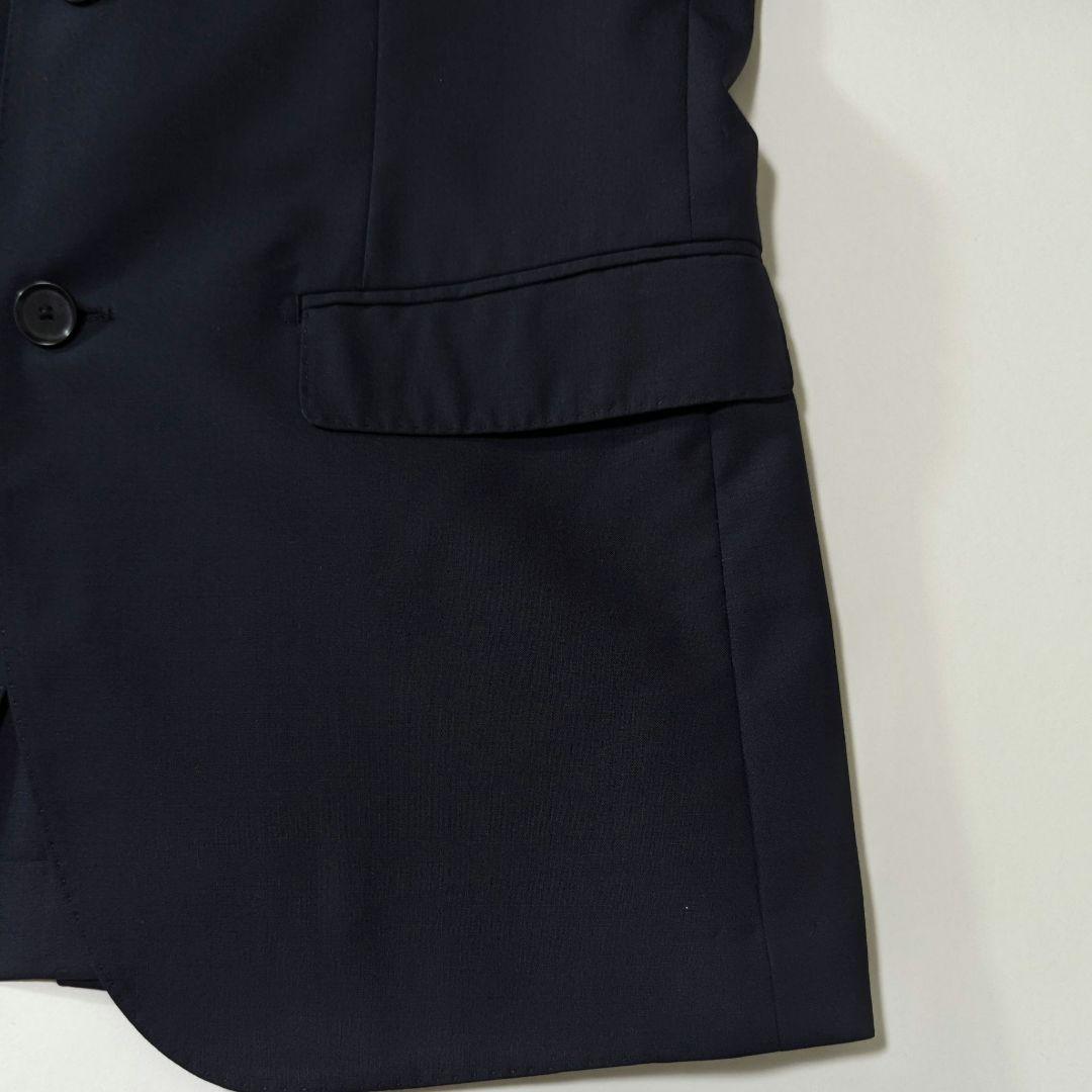 未使用級★TOMORROWLAND　120Sウール　テーラードジャケット　紺　М