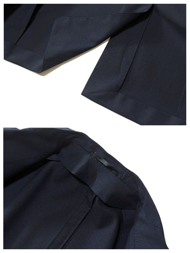 未使用級★TOMORROWLAND　120Sウール　テーラードジャケット　紺　М