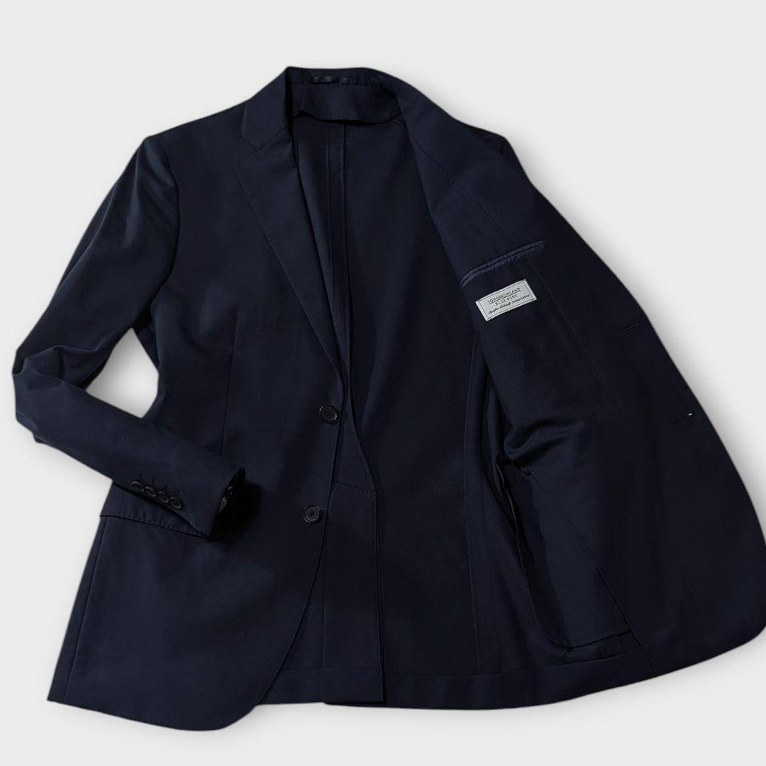 未使用級★TOMORROWLAND　120Sウール　テーラードジャケット　紺　М