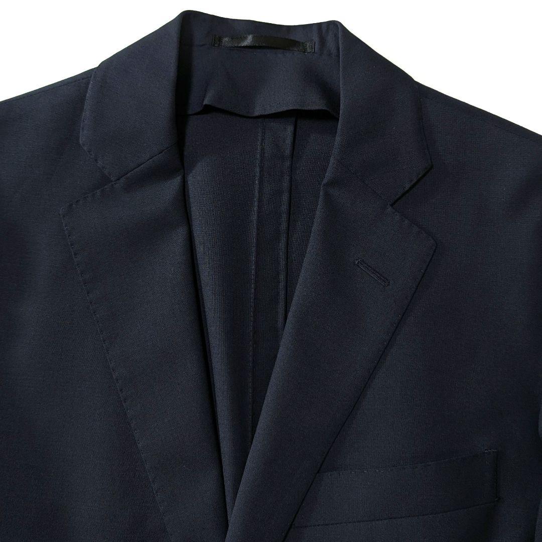 未使用級★TOMORROWLAND　120Sウール　テーラードジャケット　紺　М