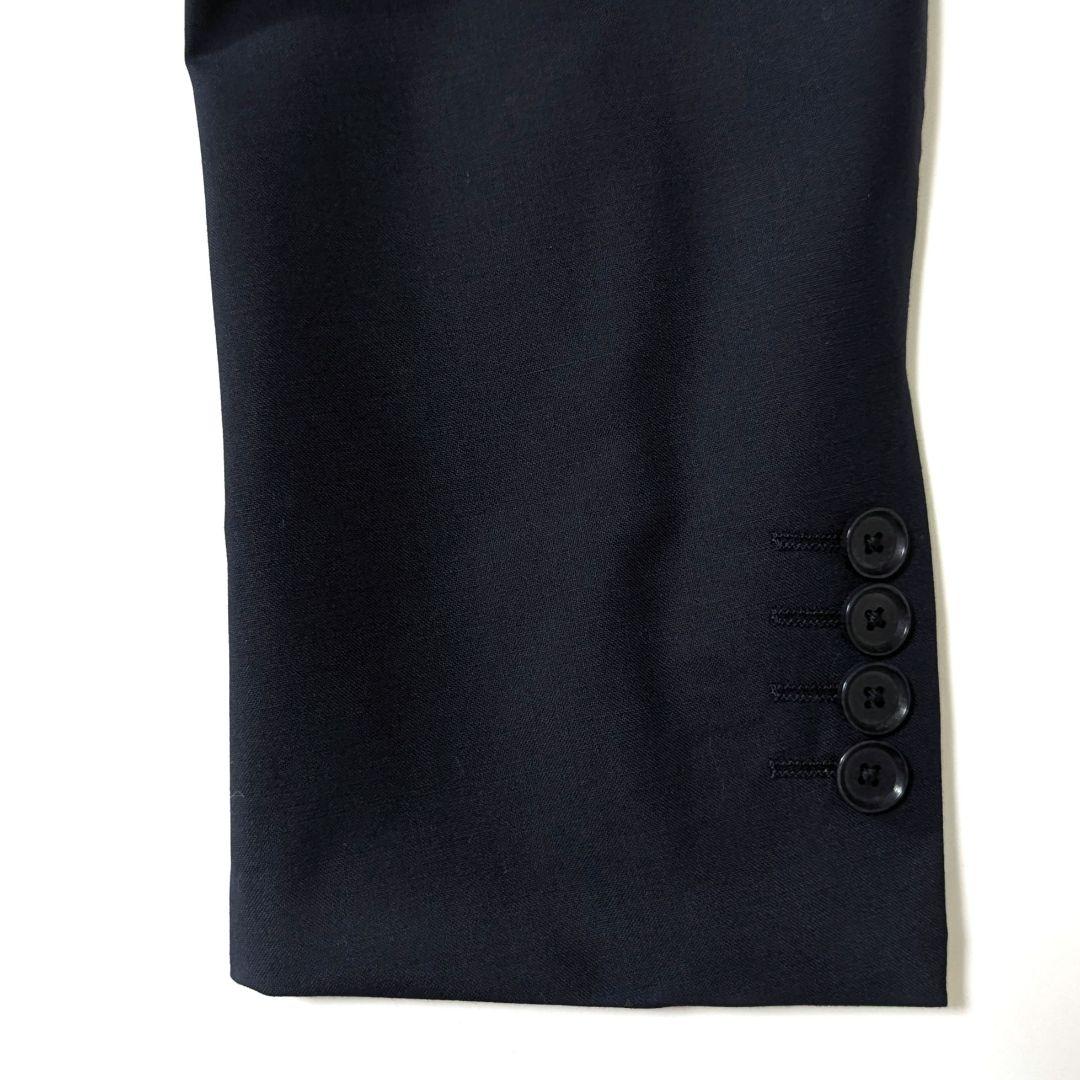 未使用級★TOMORROWLAND　120Sウール　テーラードジャケット　紺　М