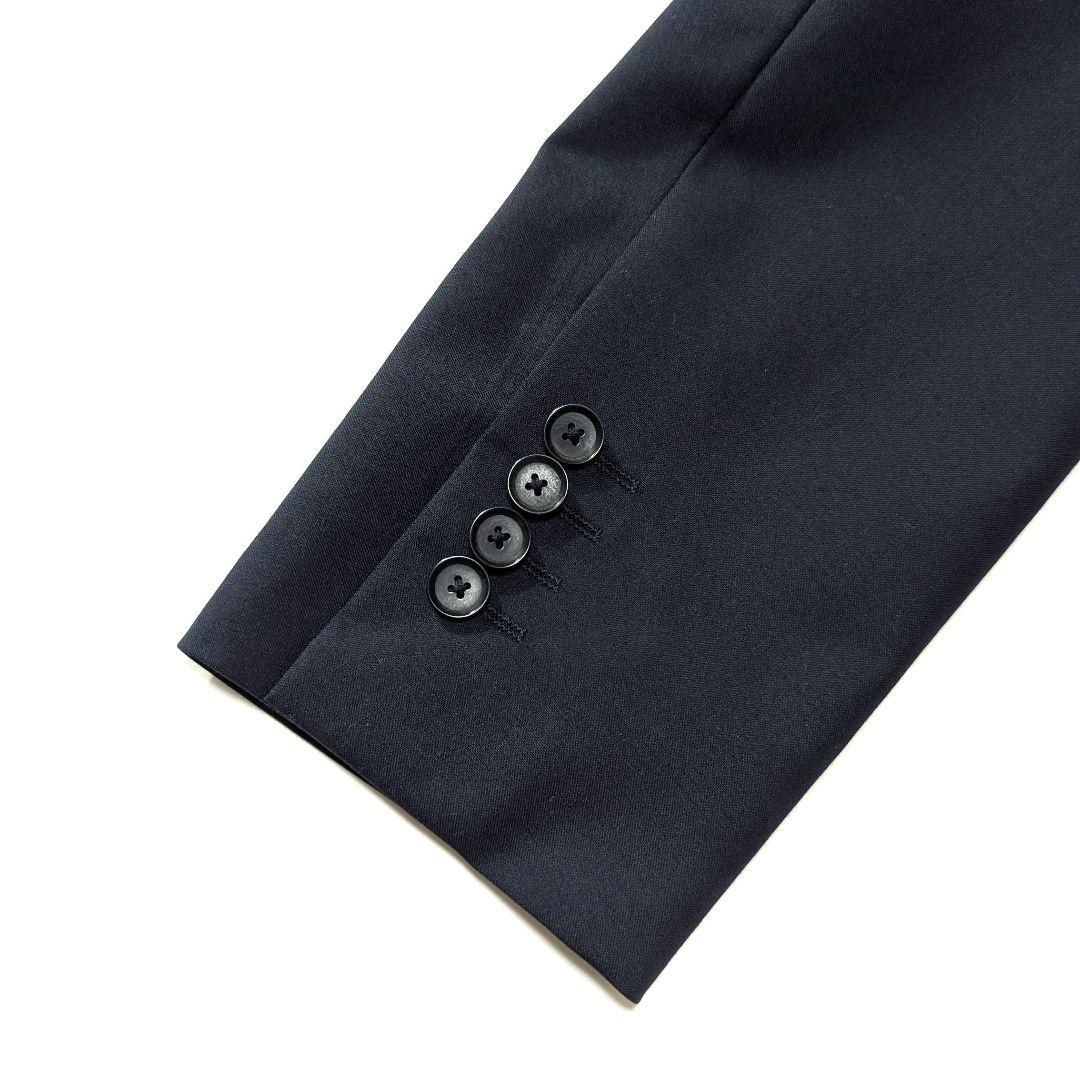 未使用級★TOMORROWLAND　120Sウール　テーラードジャケット　紺　М