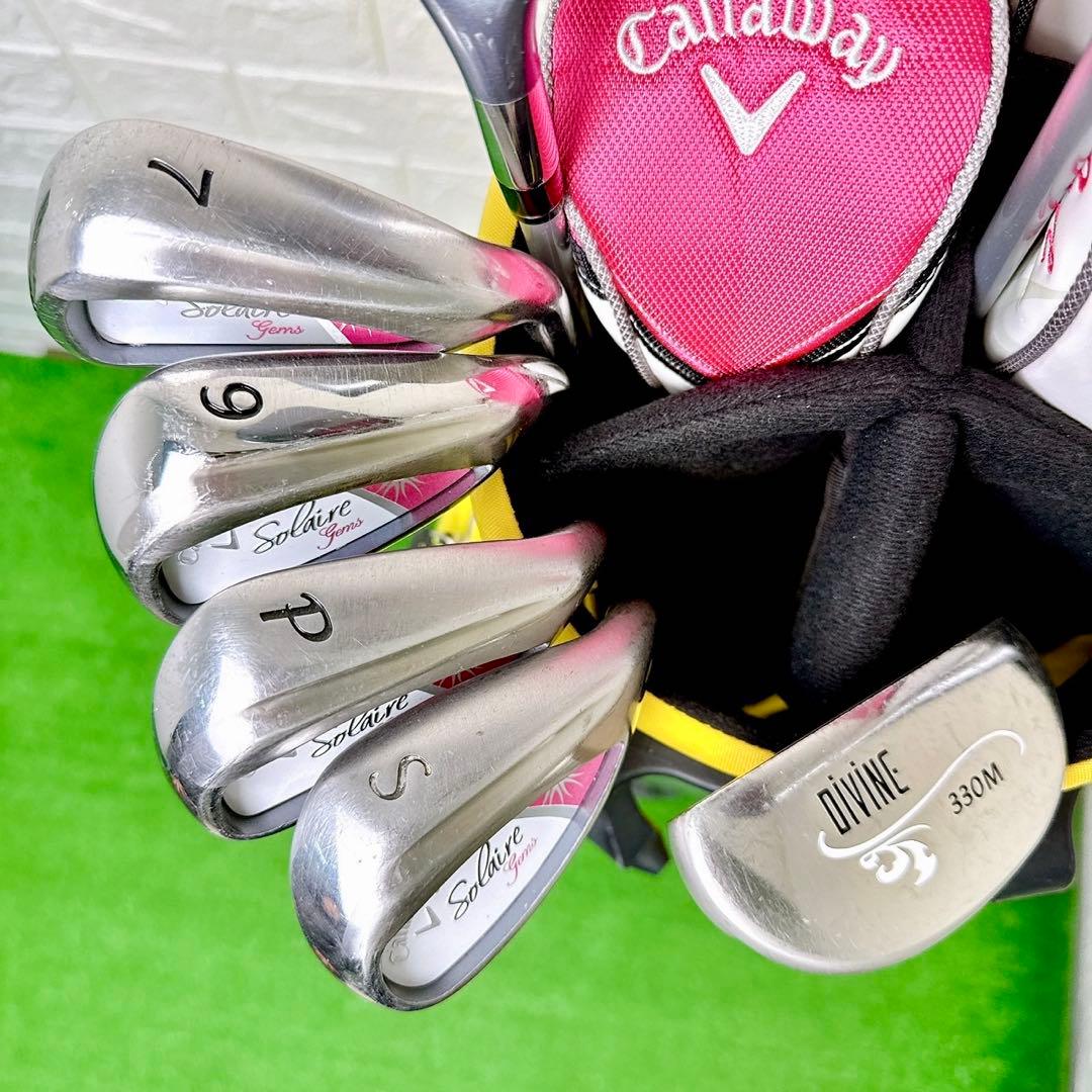 バッグ無し☆キャロウェイ ソレイユ レディース ゴルフクラブセット