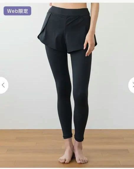 SUKALA ショートパンツ付きベーシックレギンス L