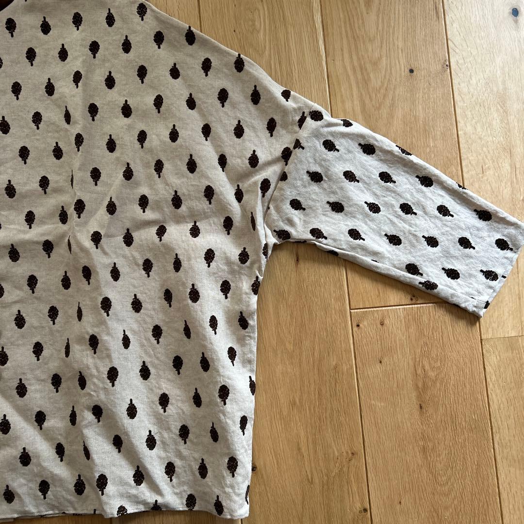 【新品】オールドマンズテーラー リネン アーティチョーク柄 バギーシャツ