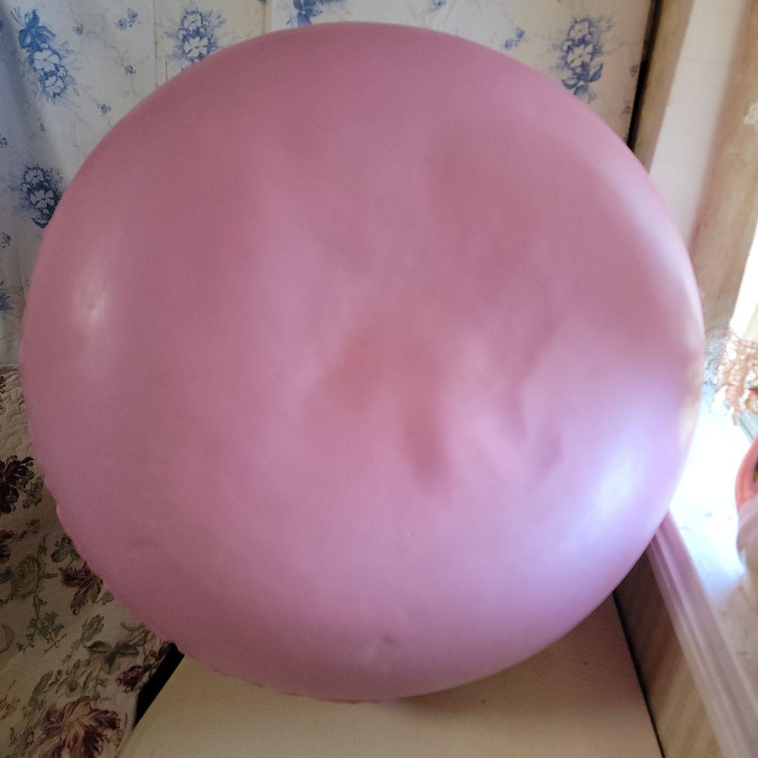 巨大マカロン型オブジェ　椅子　スツール　　公共施設展示使用品　キズ等あり