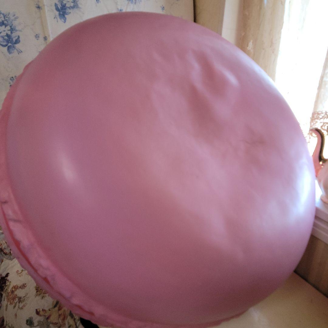 巨大マカロン型オブジェ　椅子　スツール　　公共施設展示使用品　キズ等あり