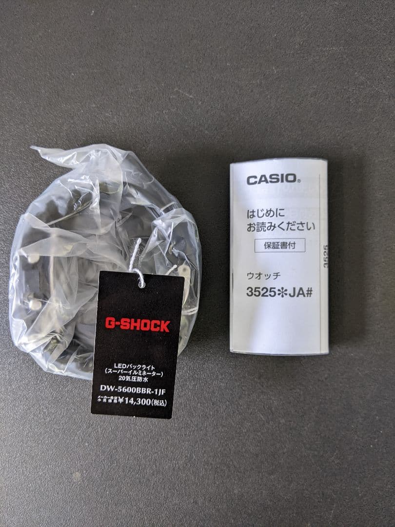 新品　DW-5600BBR-1JF　G-SHOCK　ブラック ＆ ボールドレッド