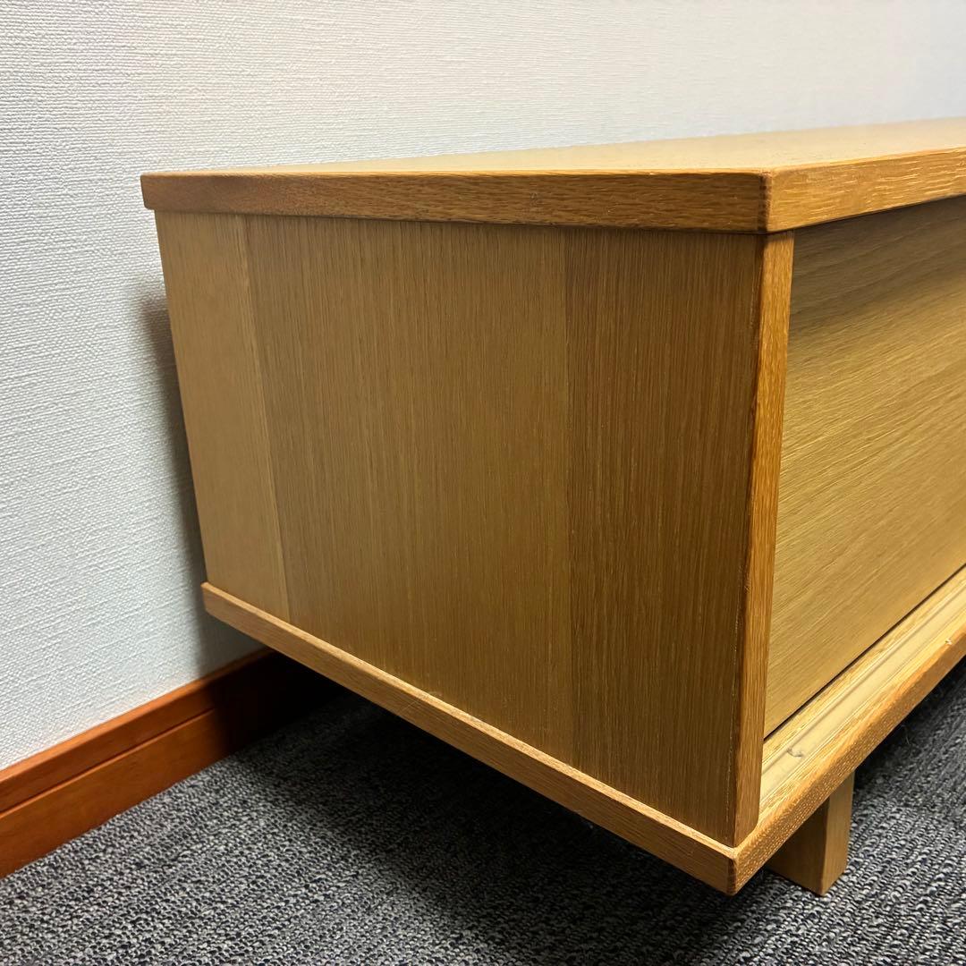 無印良品 MUJI オーク材AVラック・薄型 幅110cm