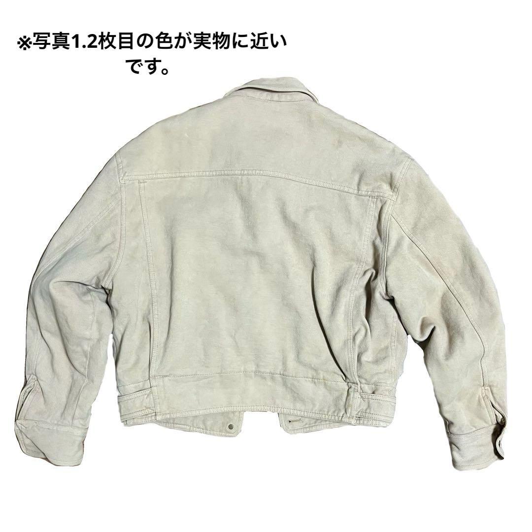 【希少】イタリア製 OAKS by FERRE ベージュ デニムジャケット短丈