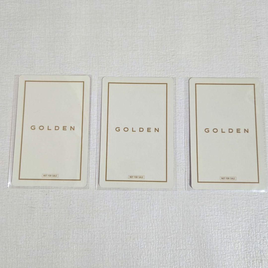 BTS ジョングク GOLDEN ユニバ ラキドロ トレカ3枚セット