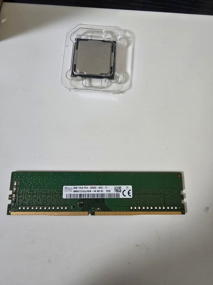 Intel Core i5-8500 CPU + DDR4 8gbメモリ