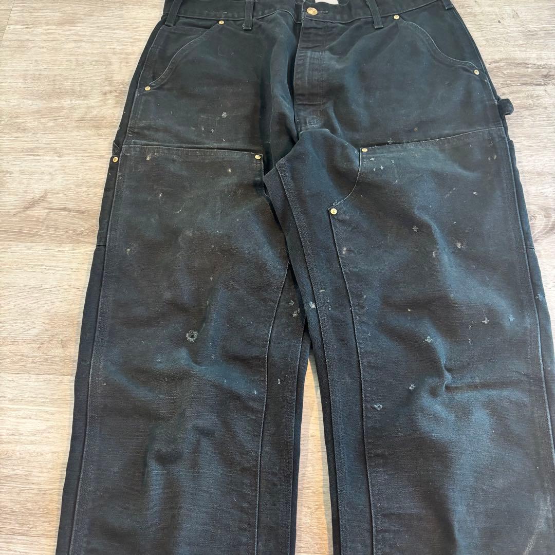 【USA製】雰囲気抜群 Carhartt B01 ダブルニー ペンキ#561