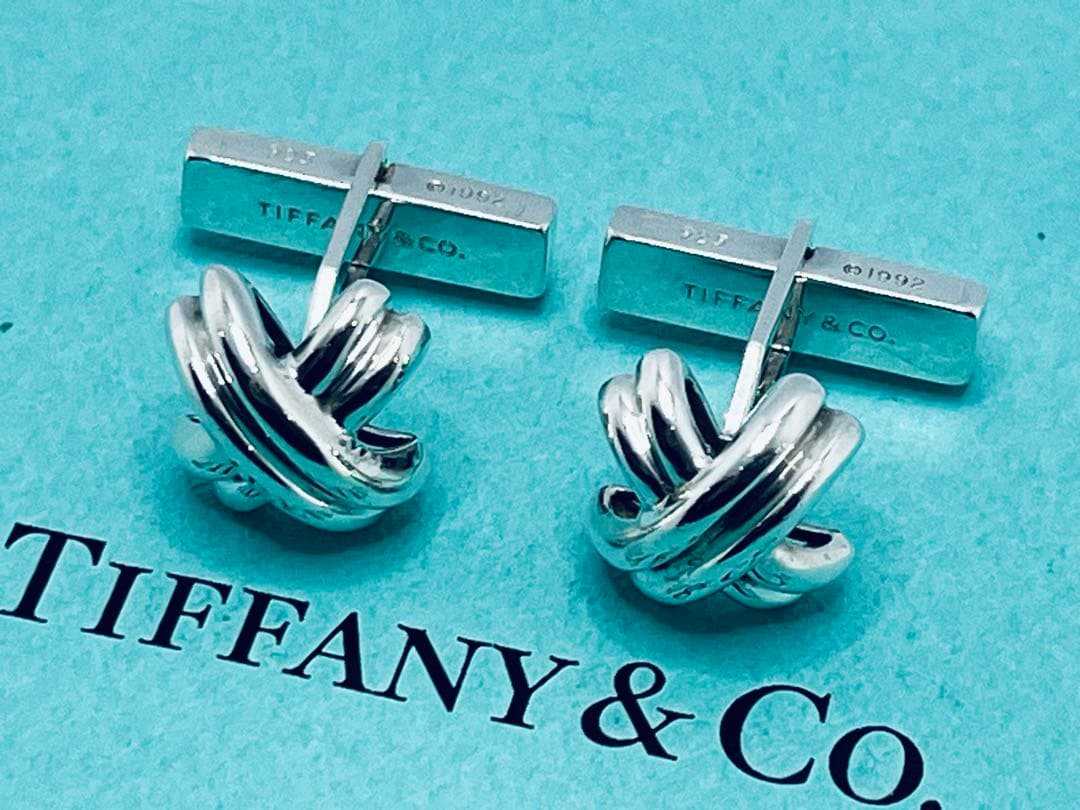 h677 ティファニー　シグネチャー　カフス　カフリンクス　シルバー　925