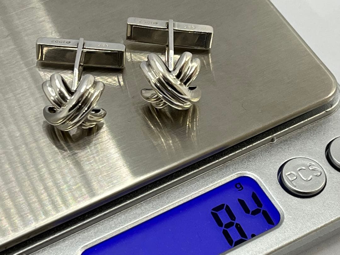 h677 ティファニー　シグネチャー　カフス　カフリンクス　シルバー　925