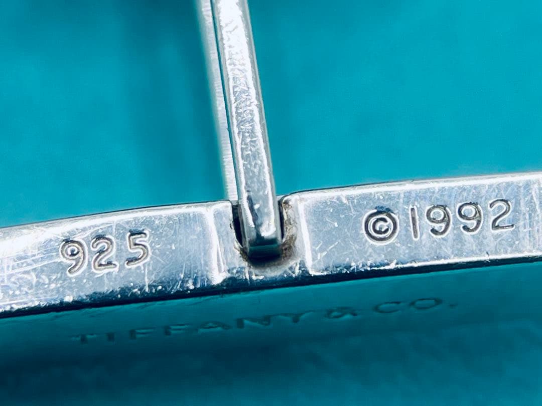 h677 ティファニー　シグネチャー　カフス　カフリンクス　シルバー　925