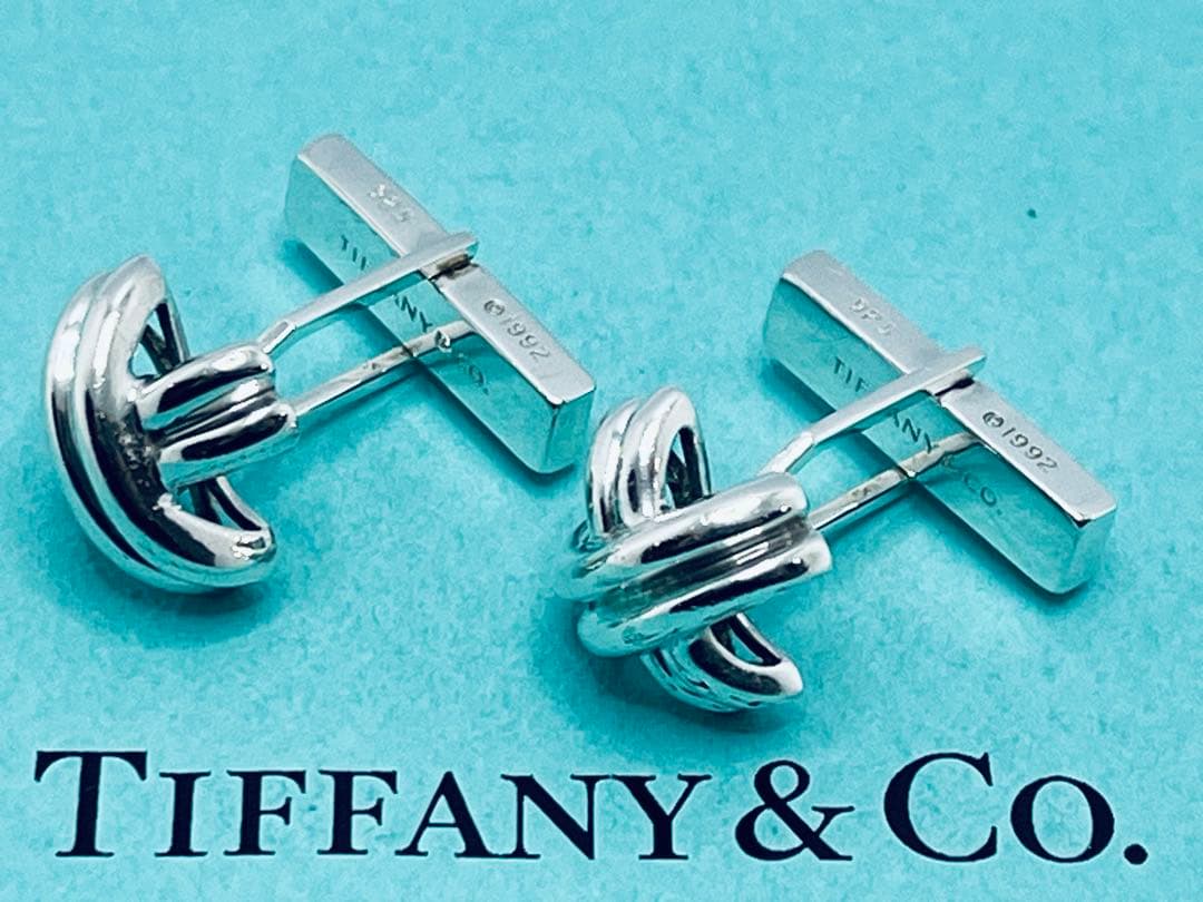 h677 ティファニー　シグネチャー　カフス　カフリンクス　シルバー　925