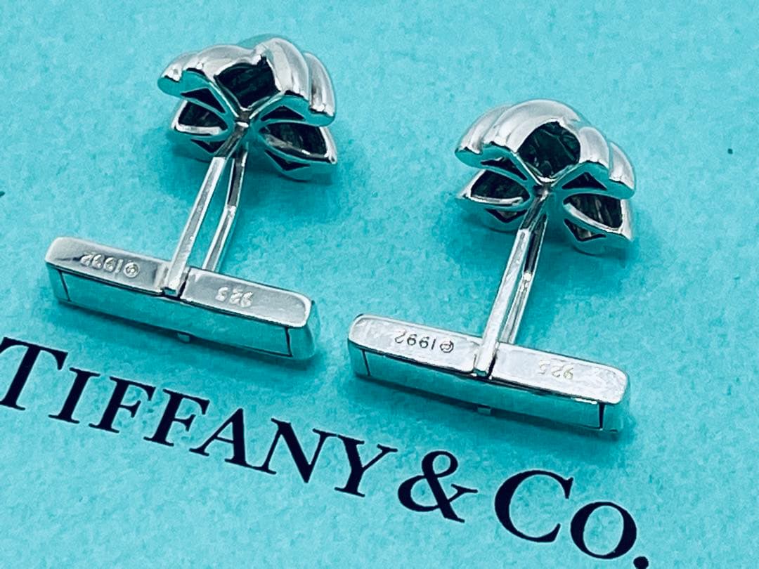 h677 ティファニー　シグネチャー　カフス　カフリンクス　シルバー　925