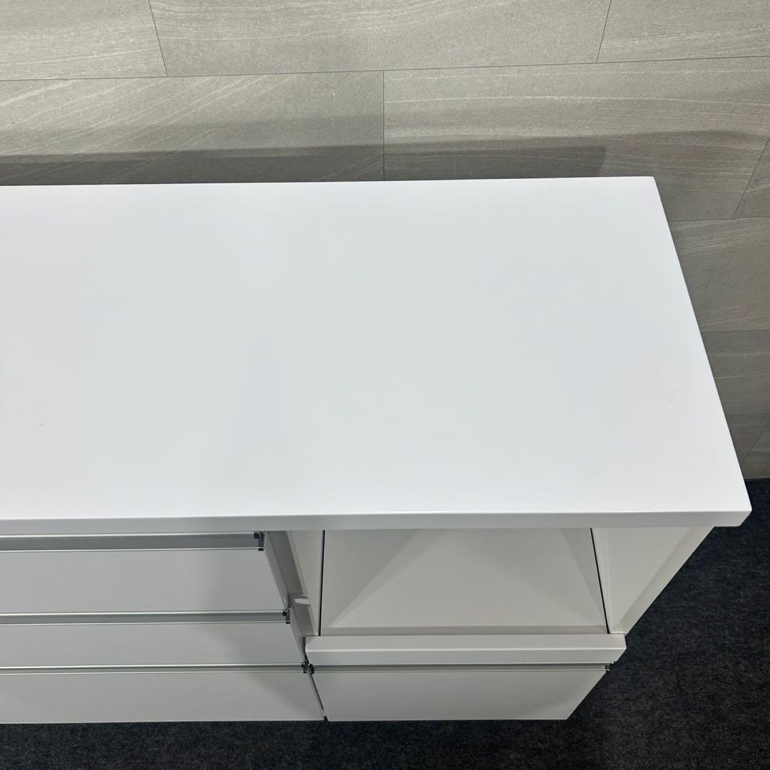 キッチンカウンター 幅120cm シンプル おしゃれ 食器棚 収納 d4208