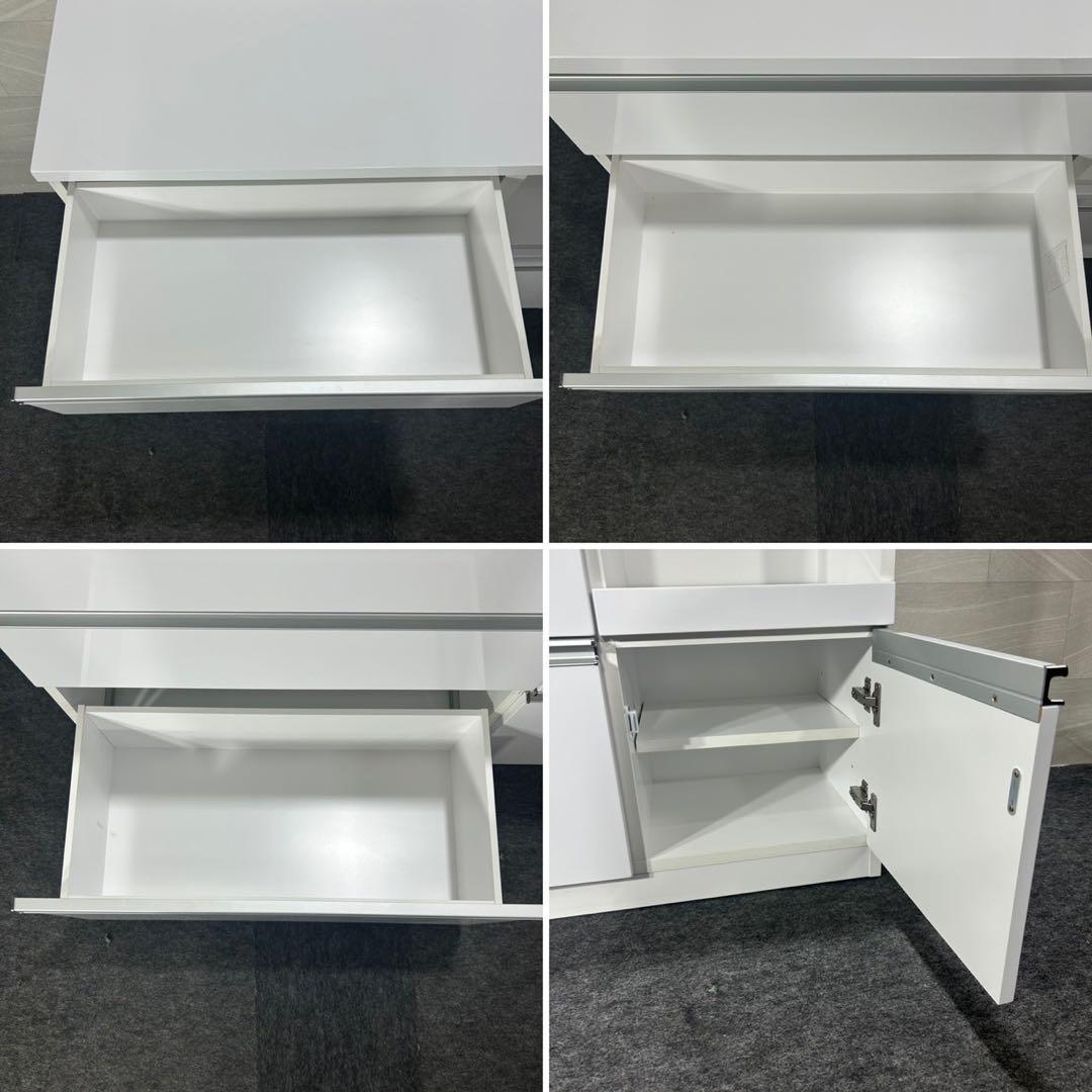 キッチンカウンター 幅120cm シンプル おしゃれ 食器棚 収納 d4208