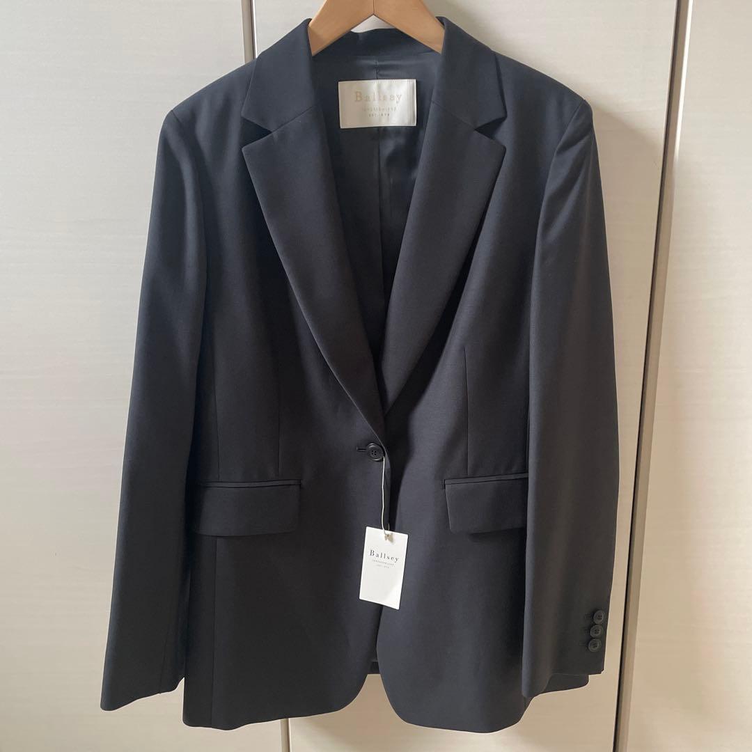新品Ballseyハイツイストビエラ 1Bテーラードジャケット　ネイビー