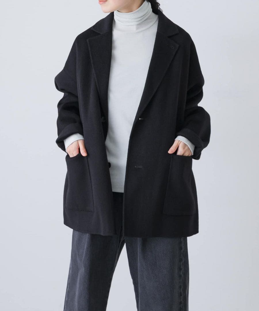 かぐれ　ウールテーラードショートコート