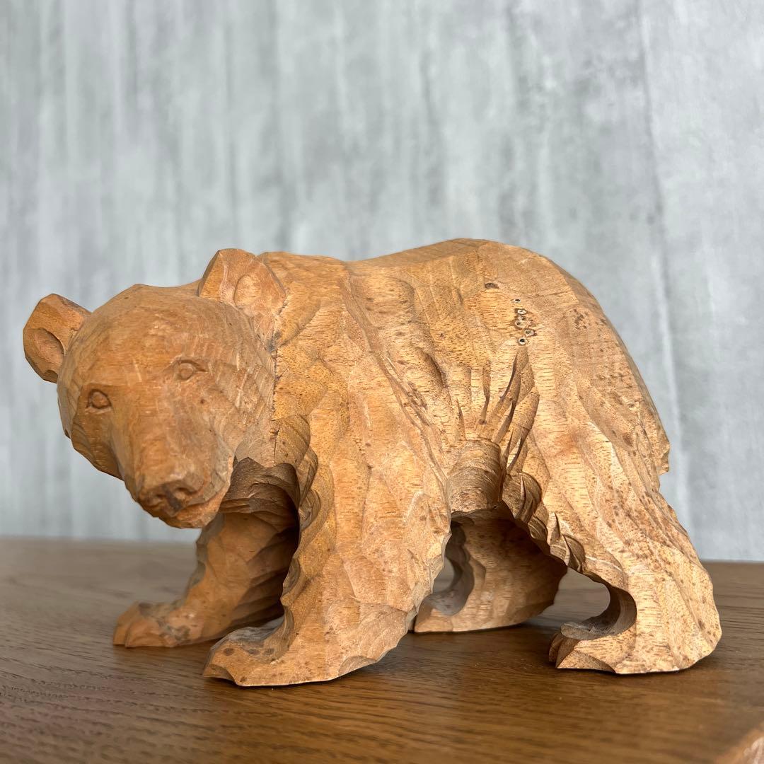 希少 木彫りの熊 北海道