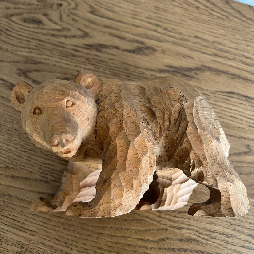 希少 木彫りの熊 北海道