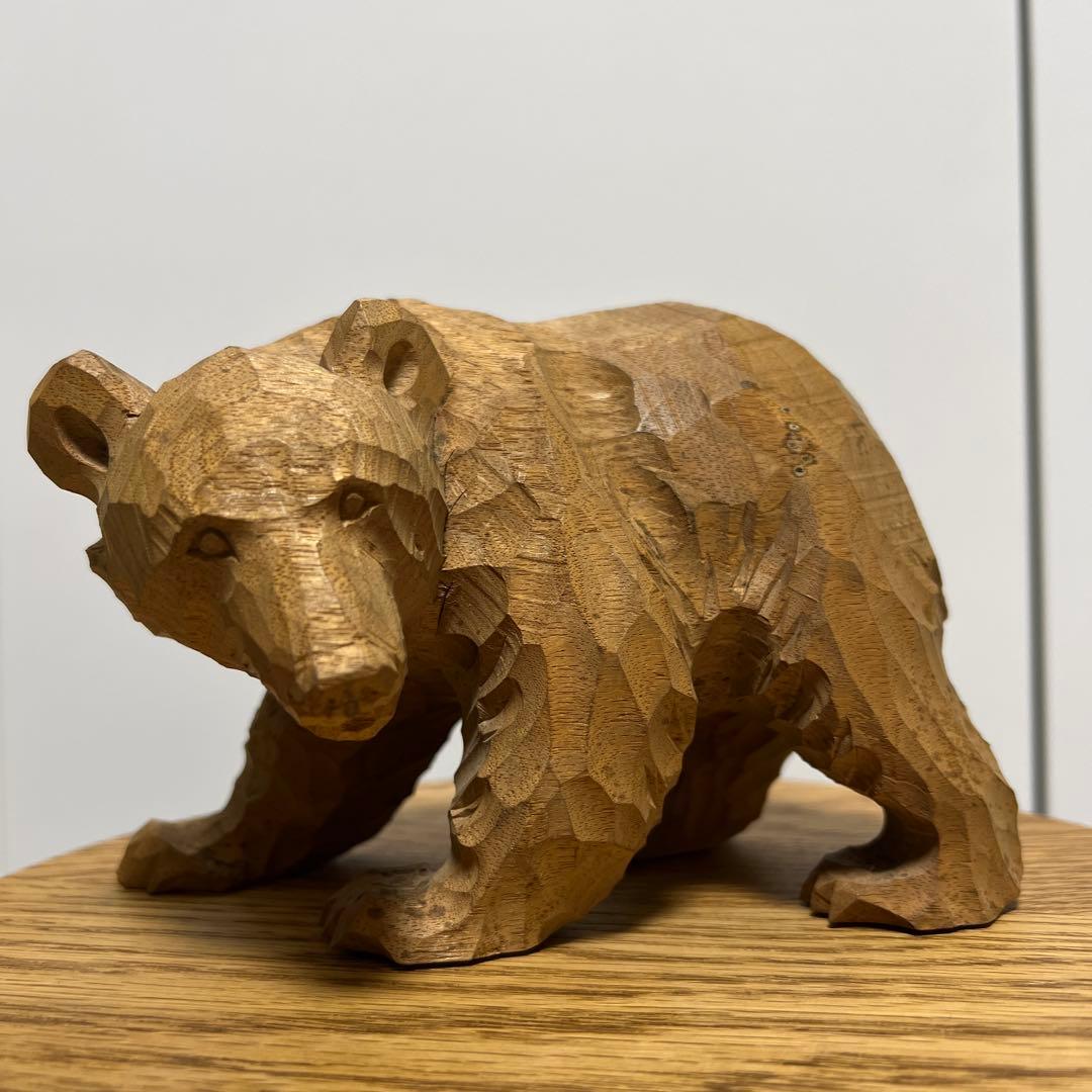 希少 木彫りの熊 北海道