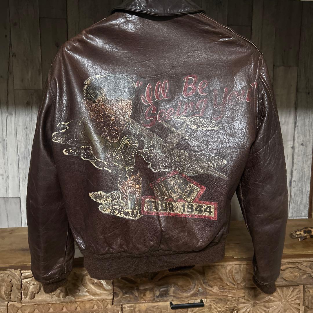 AVIREX A-2 フライトジャケット サイズUS40 バックペイント レア