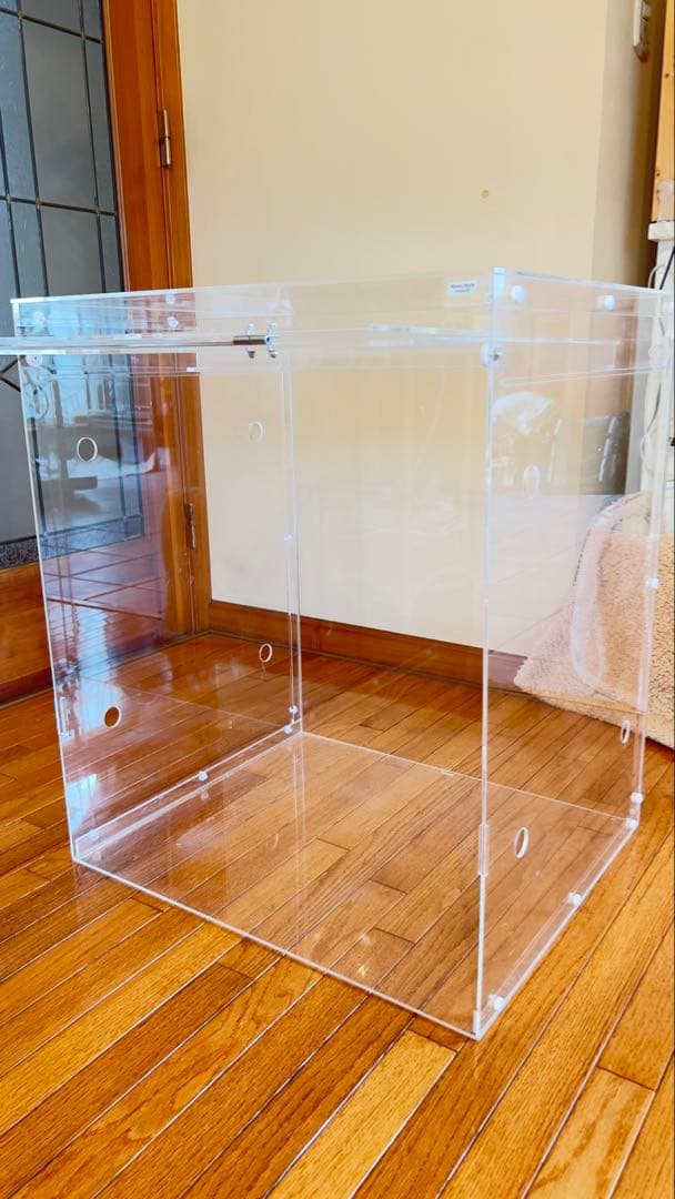 アクリルケージケースWIDE・折り畳み式扉ありM