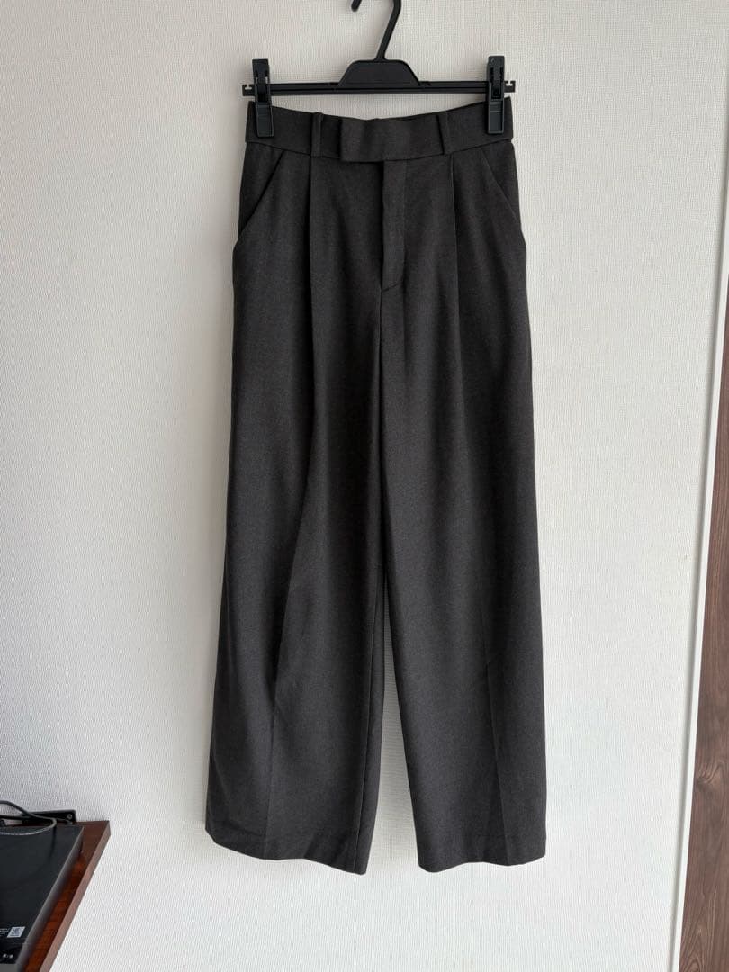 Noble★美品　 TRツイル裏起毛スラックスパンツ