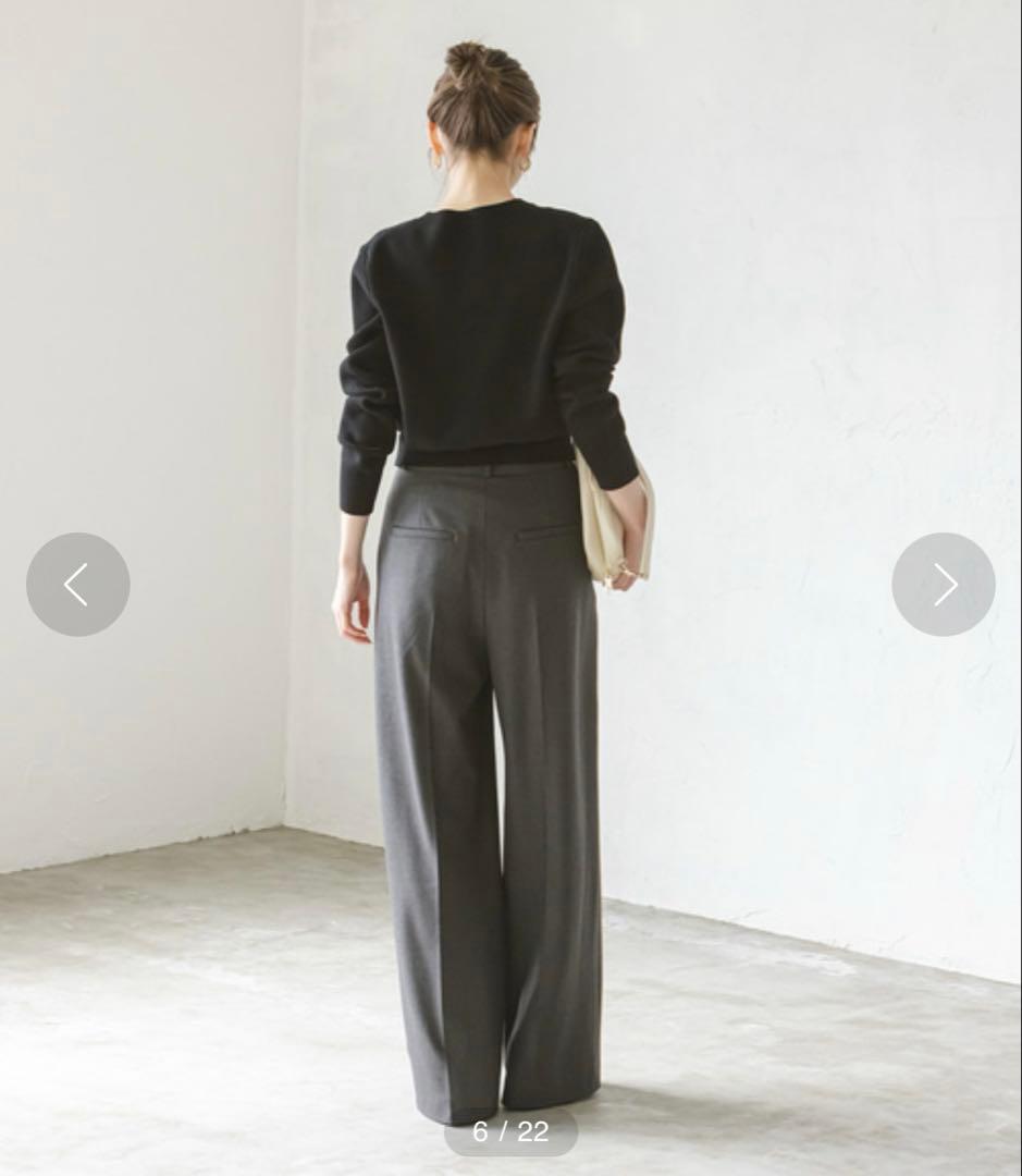 Noble★美品　 TRツイル裏起毛スラックスパンツ